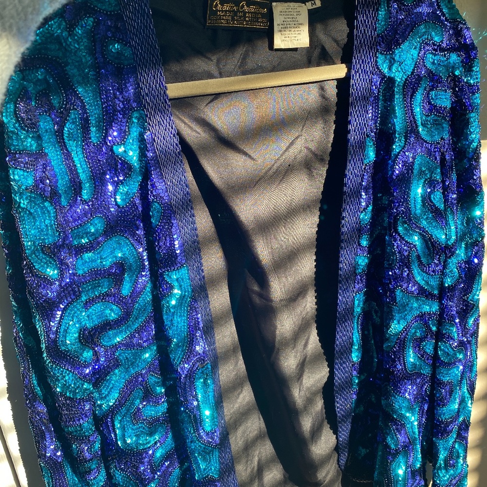 Vintage Sequined Blazer